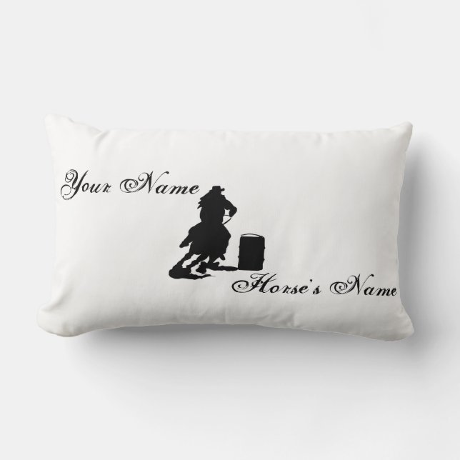 Personalised Barrel Racing Pillow (Front)