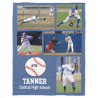 Personalised Baseball 5 Photo Collage Name Team #