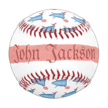 Personalised baseball ball with knight shields