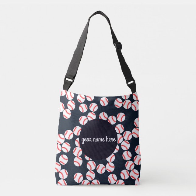 Personalised Baseball Balls Tote Bag (Front)