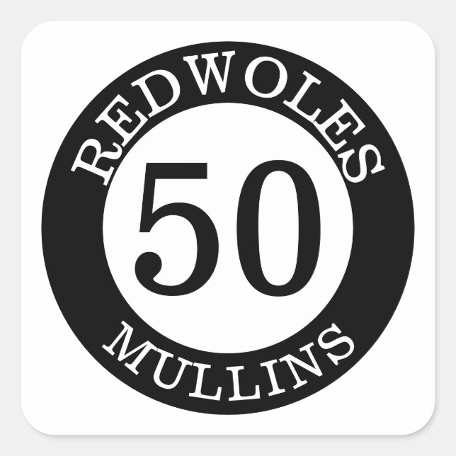 Personalised Baseball Bat Knob Decals Square Sticker (Front)