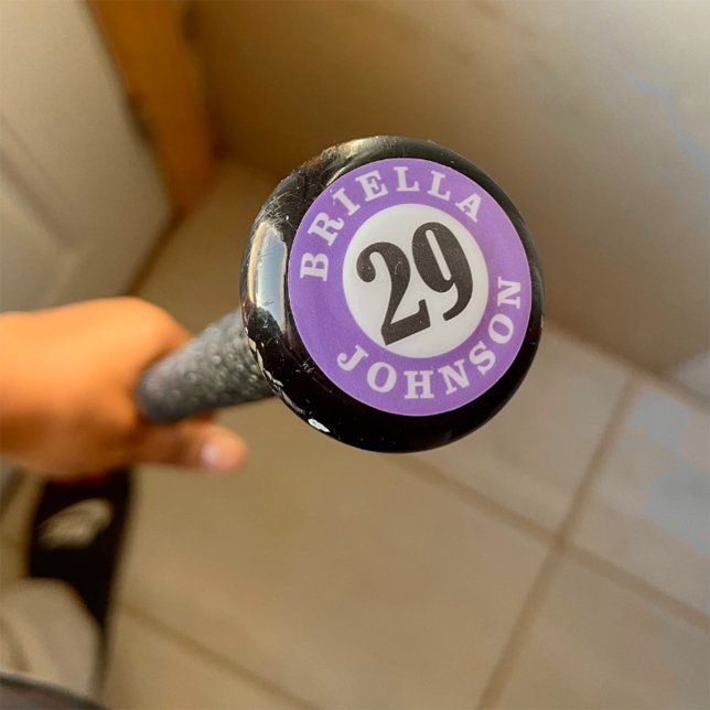 Personalised Baseball Bat Knob Decals Square Sticker (Creator Uploaded)