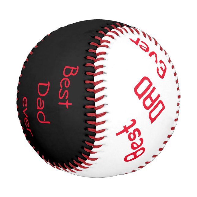Personalised Baseball/Best Dad ever/ Baseball (Angled)