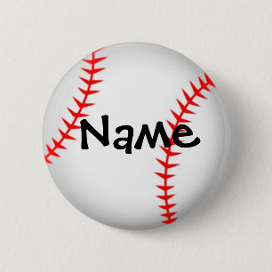 Personalised Baseball Button