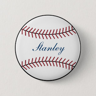 Personalised Baseball Button