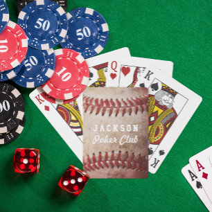 Personalised Baseball Card Deck Playing Cards