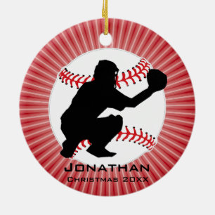 Personalised Baseball (Catcher) Ornament