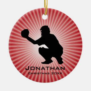 Personalised Baseball (Catcher) Ornament