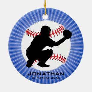 Personalised Baseball (Catcher) Ornament