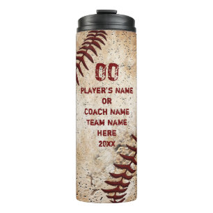 Personalised Baseball Coach Gift Ideas, Baseball Thermal Tumbler
