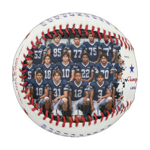 Personalised Baseball Coach & Team Photo Custom 