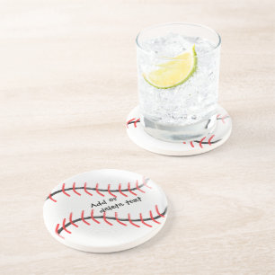 Personalised Baseball Design Coaster