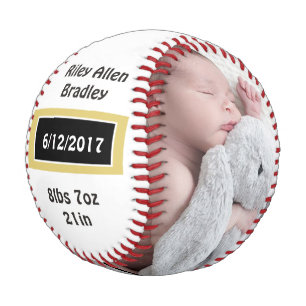 Personalised Baseball for Newborn Babies Gift