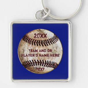 Personalised Baseball Gifts, for Seniors, Baseball Key Ring