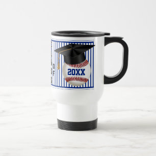 Personalised Baseball Graduation Gifts Travel Mugs