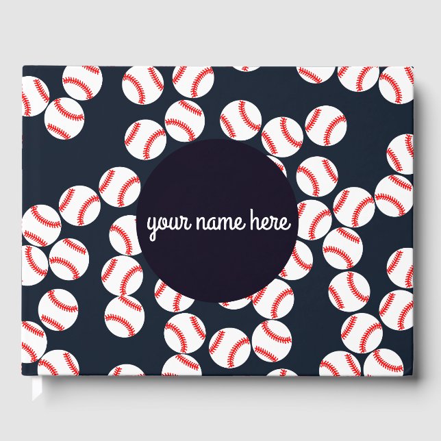 Personalised Baseball Guest Book (Front)