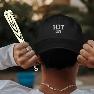 Personalised Baseball Hit Gift for Players Embroidered Hat