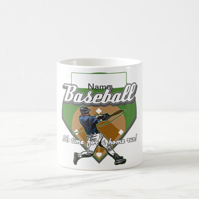 Personalised Baseball Home Run Coffee Mug (Center)
