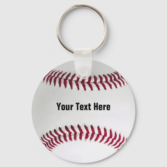 Personalised Baseball Key Chain (Front)