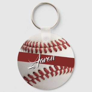 Personalised Baseball Key Ring