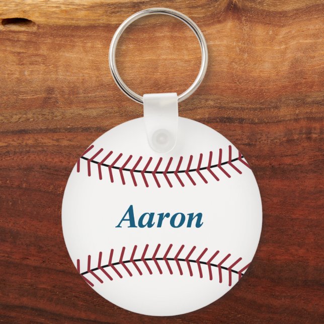 Personalised Baseball Keychain  (Front)