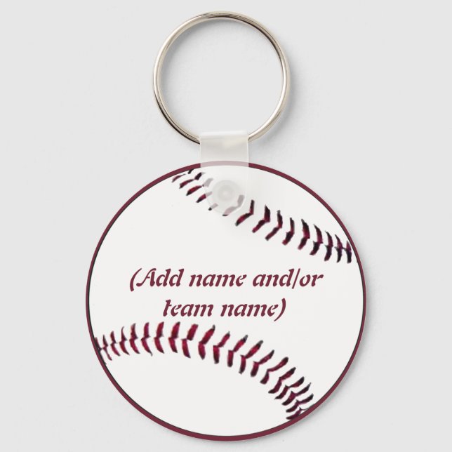 Personalised Baseball Keychain (Front)