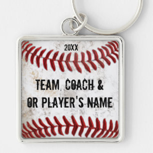 Personalised Baseball Keychains Coaches and Player
