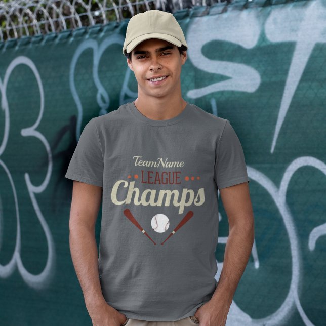 Personalised Baseball League Champs T-Shirt (Creator Uploaded)