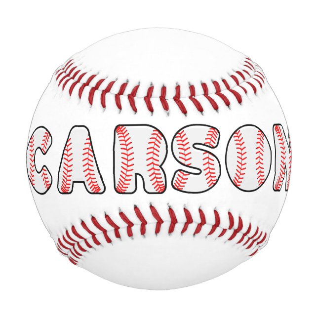 Personalised Baseball Letters Name (Front)