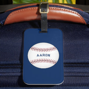 Personalised Baseball Luggage Tag Gift