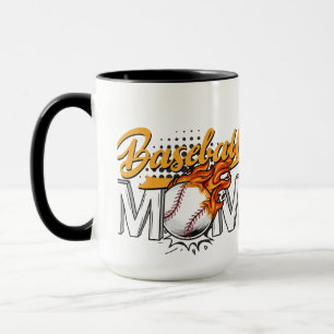Personalised Baseball MoM Coffee Mug