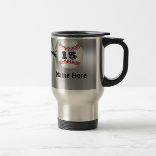 Personalised Baseball Mugs with NAME and NUMBER