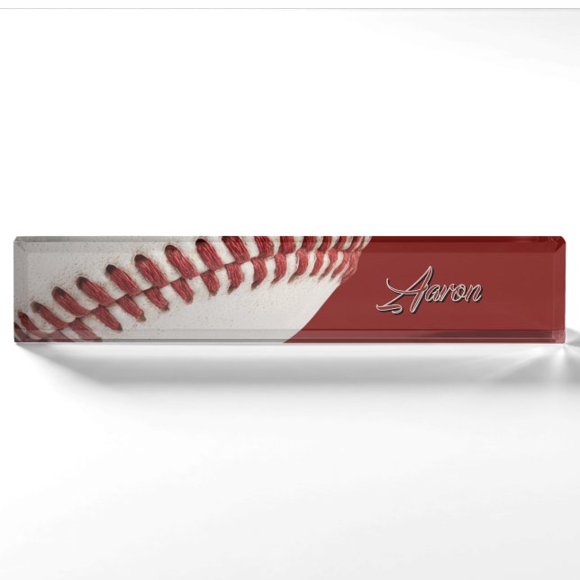  Personalised Baseball Nameplate (Front)