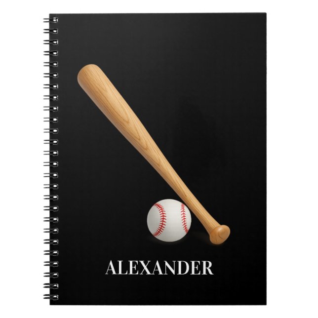 Personalised Baseball Notebook Design for kids (Front)