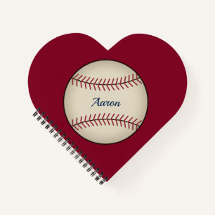 Personalised Baseball Notebook Gift