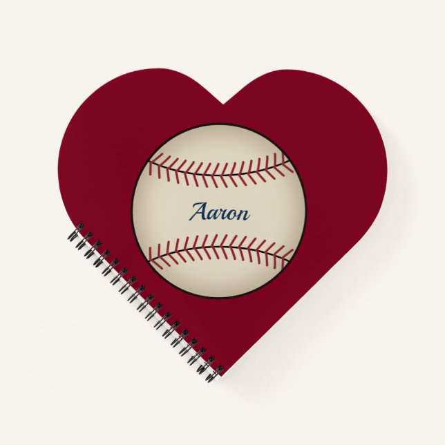 Personalised Baseball Notebook Gift (Front)