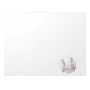Personalised Baseball Notepad