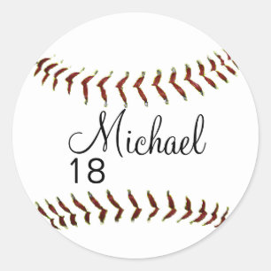 Personalised Baseball or Softball Stickers