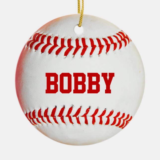 Personalised Baseball Ornament (Front)