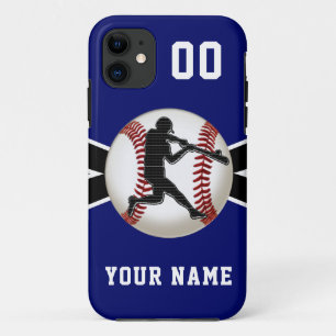 Personalised Baseball Phone Cases, New to Older iPhone 11 Case