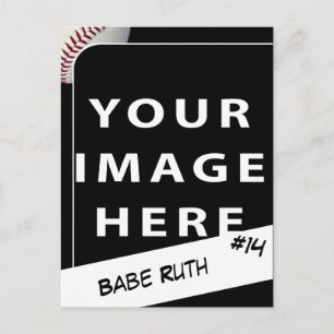 Personalised Baseball Photo Card