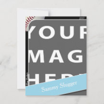 Personalised Baseball Photo Card