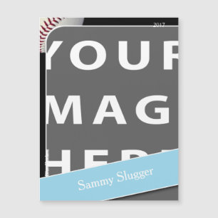 Personalised Baseball Photo Magnet