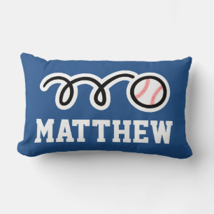 Personalised baseball pillow cushion for kids