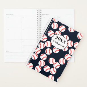 Personalised Baseball Planner Notebook