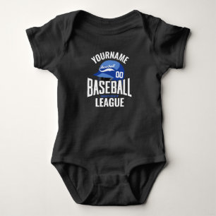 Personalised Baseball Player NAME Team Champ Club  Baby Bodysuit