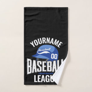 Personalised Baseball Player NAME Team Champ Club  Bath Towel Set
