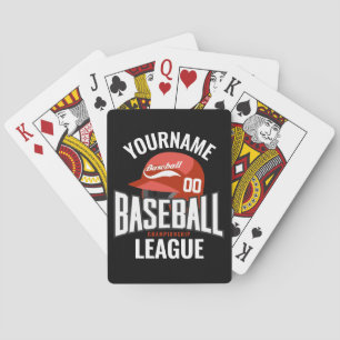 Personalised Baseball Player NAME Team Champ Club  Playing Cards
