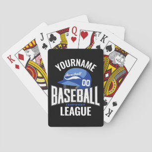 Personalised Baseball Player NAME Team Champ Club  Playing Cards