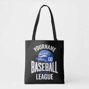 Personalised Baseball Player NAME Team Champ Club  Tote Bag